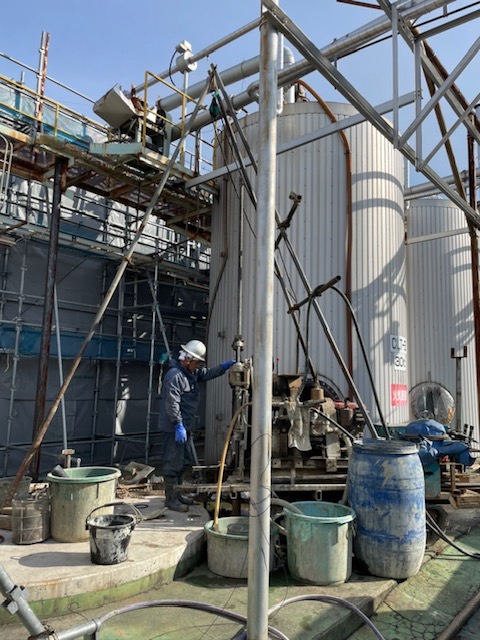 ボーリングでの地盤調査! 画像